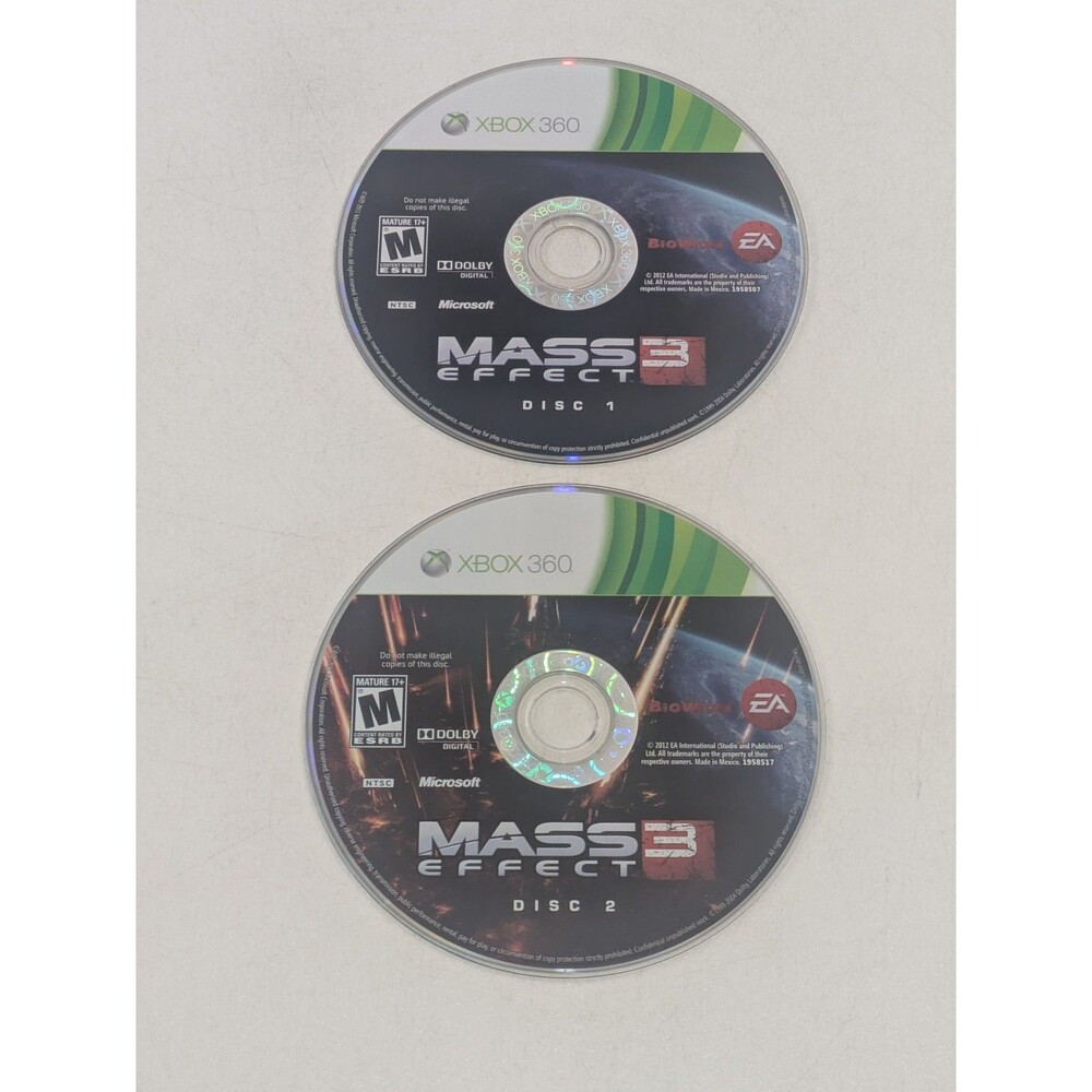 Mass Effect 3 (Microsoft Xbox 360, 2012) 2-Disc Set